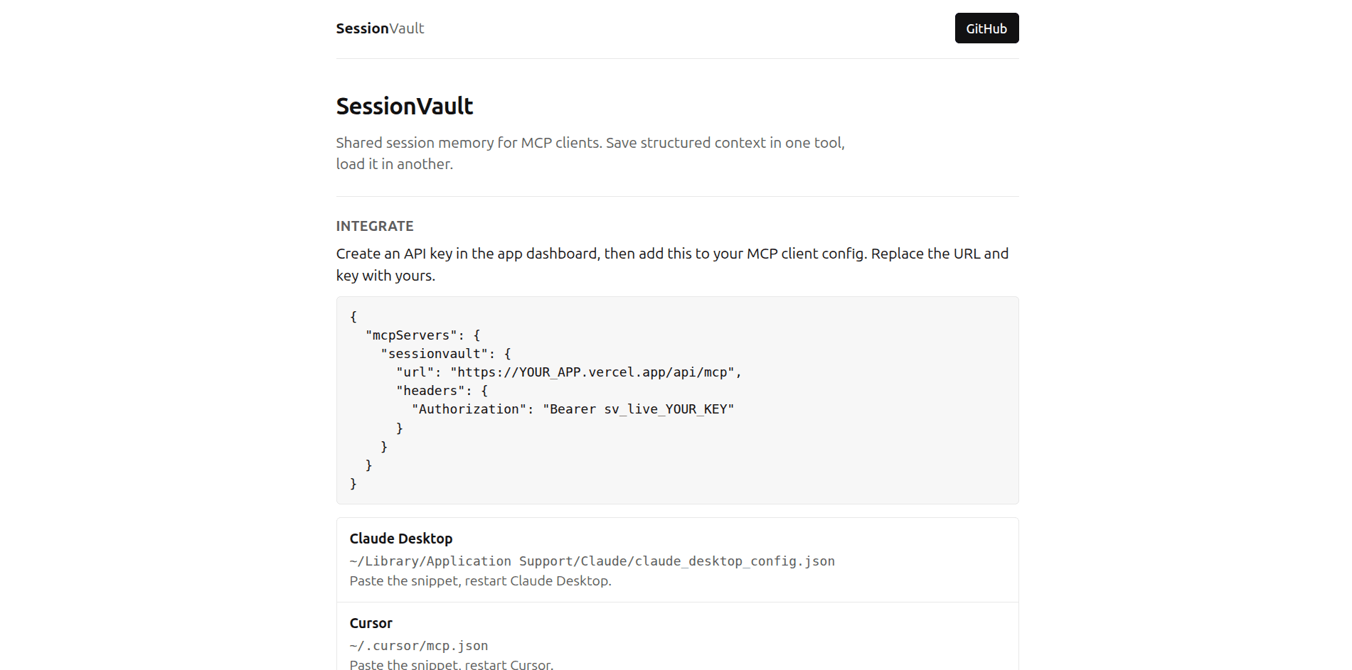 SessionVault